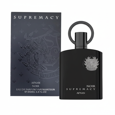 Afnan Supremacy Noir EDP - Box and Bottle