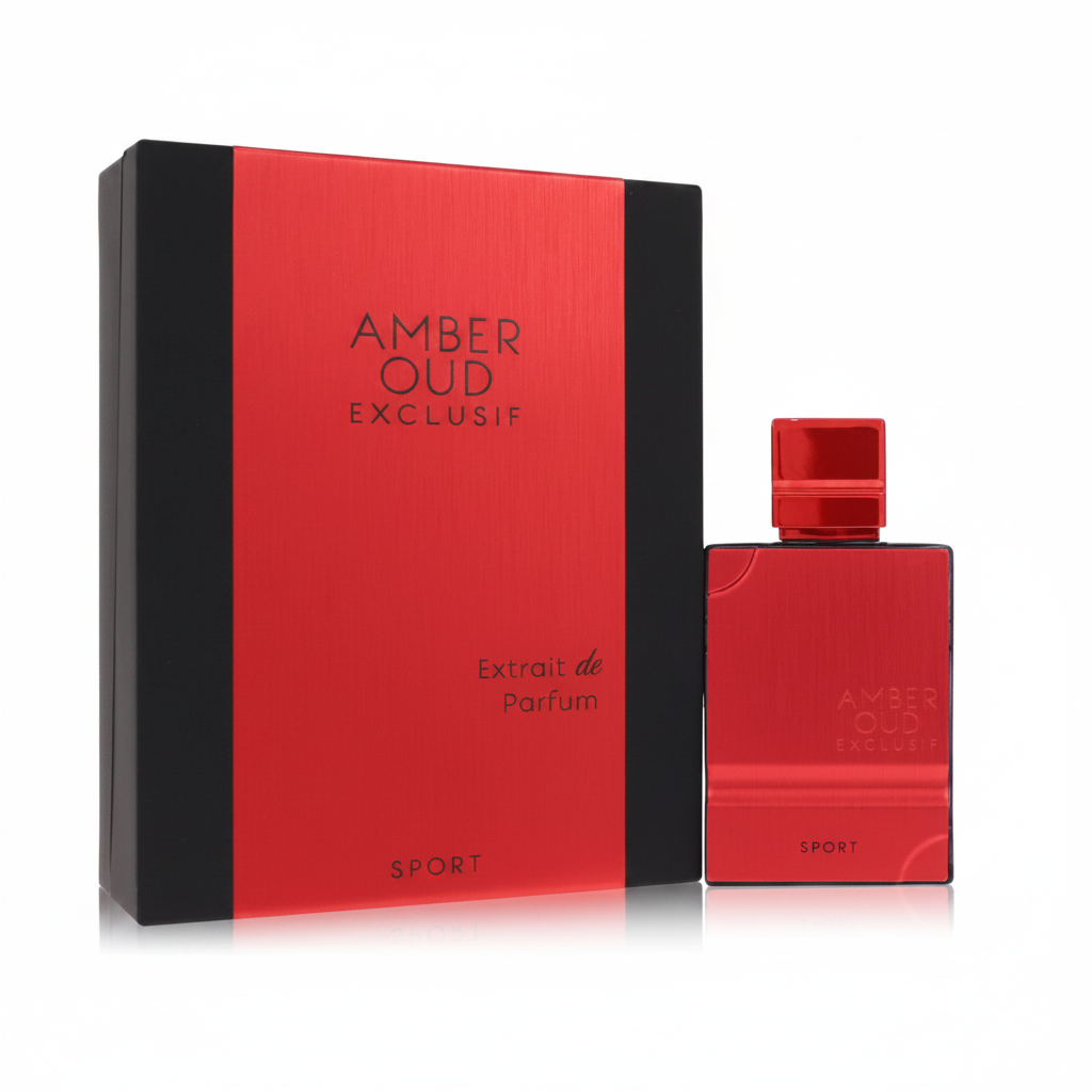 Al Haramain Amber Oud Exclusif Sport - Box and Bottle