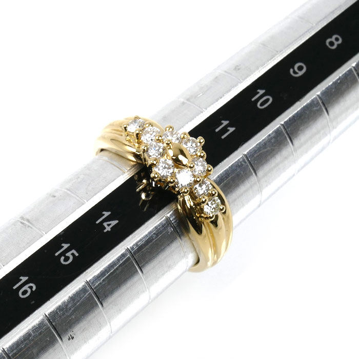 18K Yellow Gold Diamond Ring – alternate view