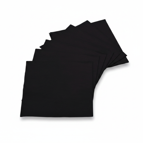 Black Beverage Napkins - 1x1 Format