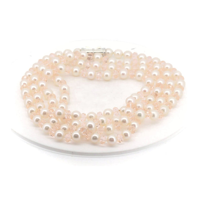 Tasaki Varié Sterling Silver Pearl Necklace – front view