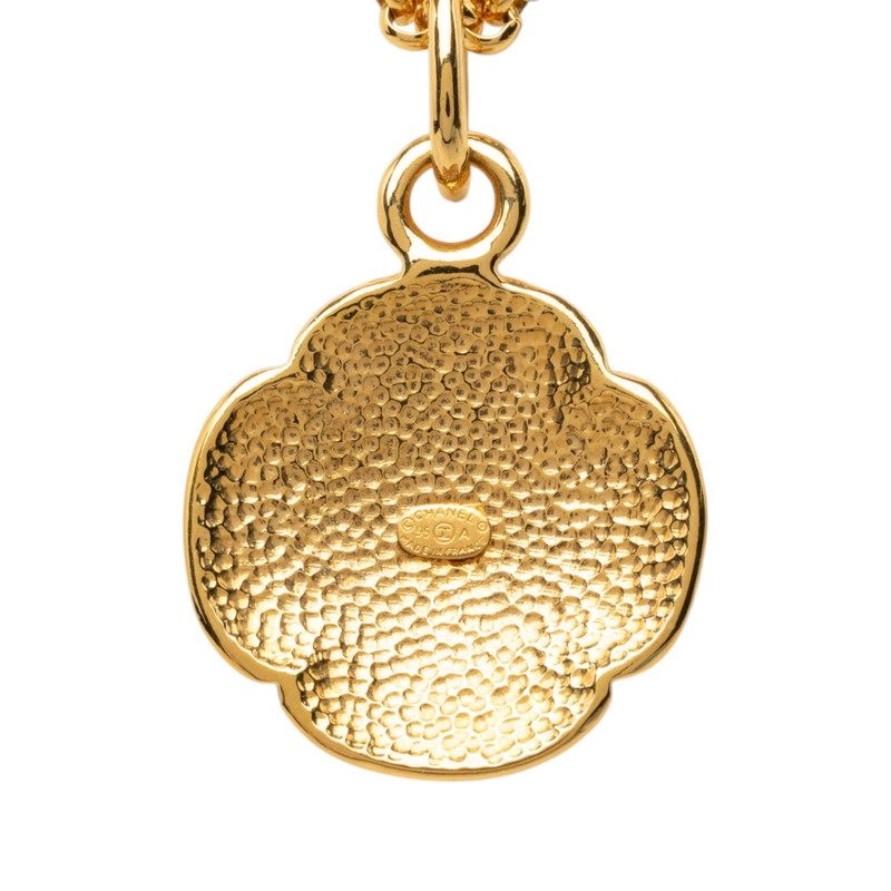 Chanel Coco Mark Gold-Plated Necklace – pendant detail