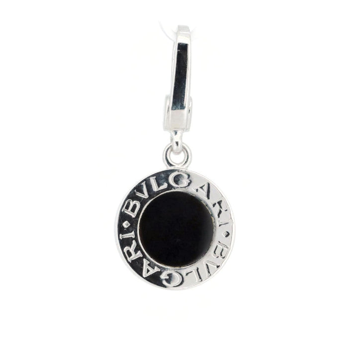 Bulgari BVLGARI BVLGARI 18K White Gold Onyx Pendant – front view