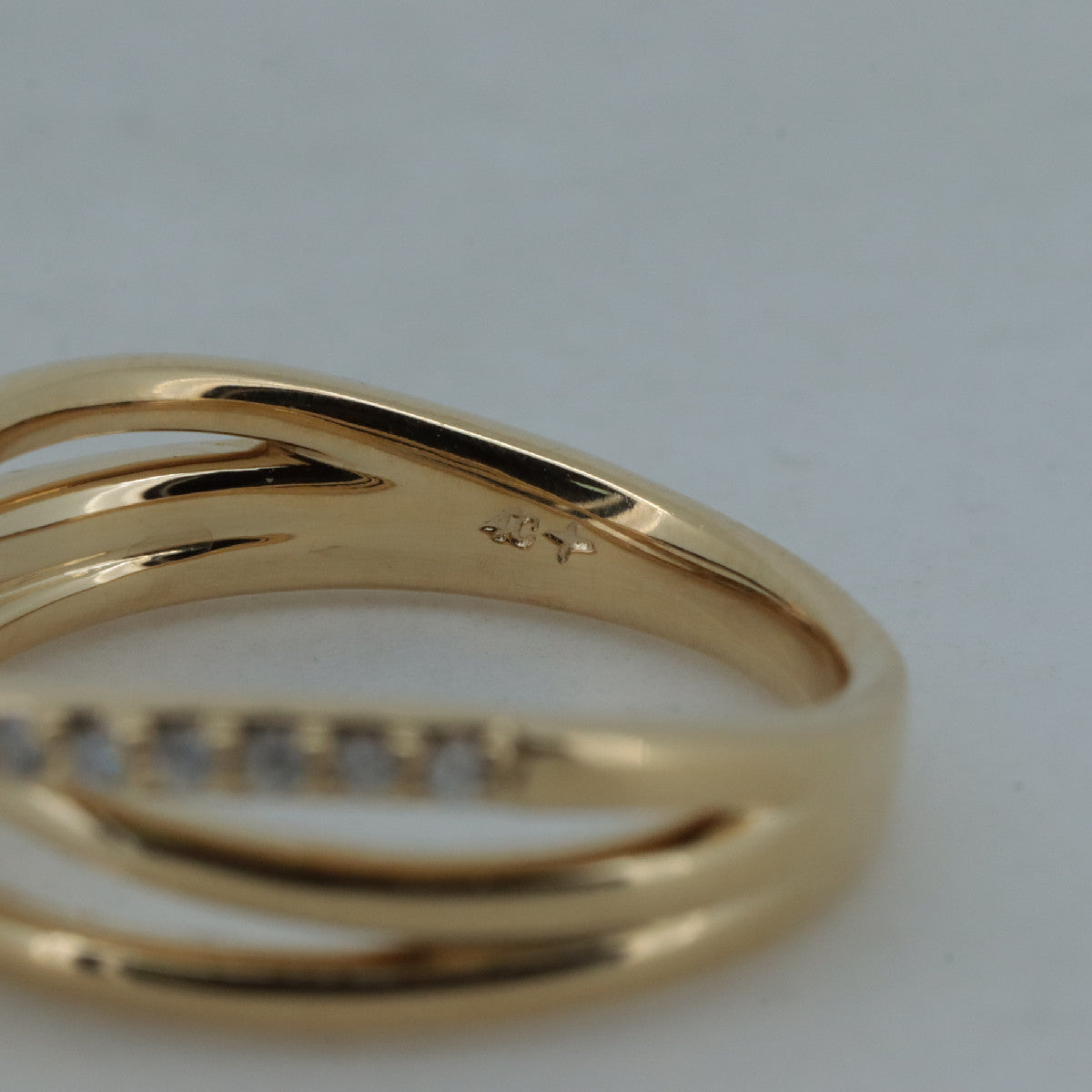 4°C 18K Yellow Gold Diamond Ring – packaging