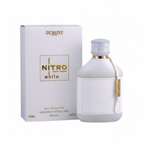 Dumont Paris Nitro White Pour Homme EDP - Box and Bottle
