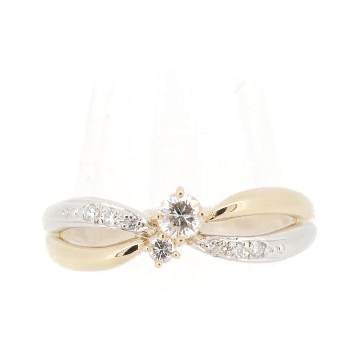Vendome Aoyama Platinum Diamond Ring – front view