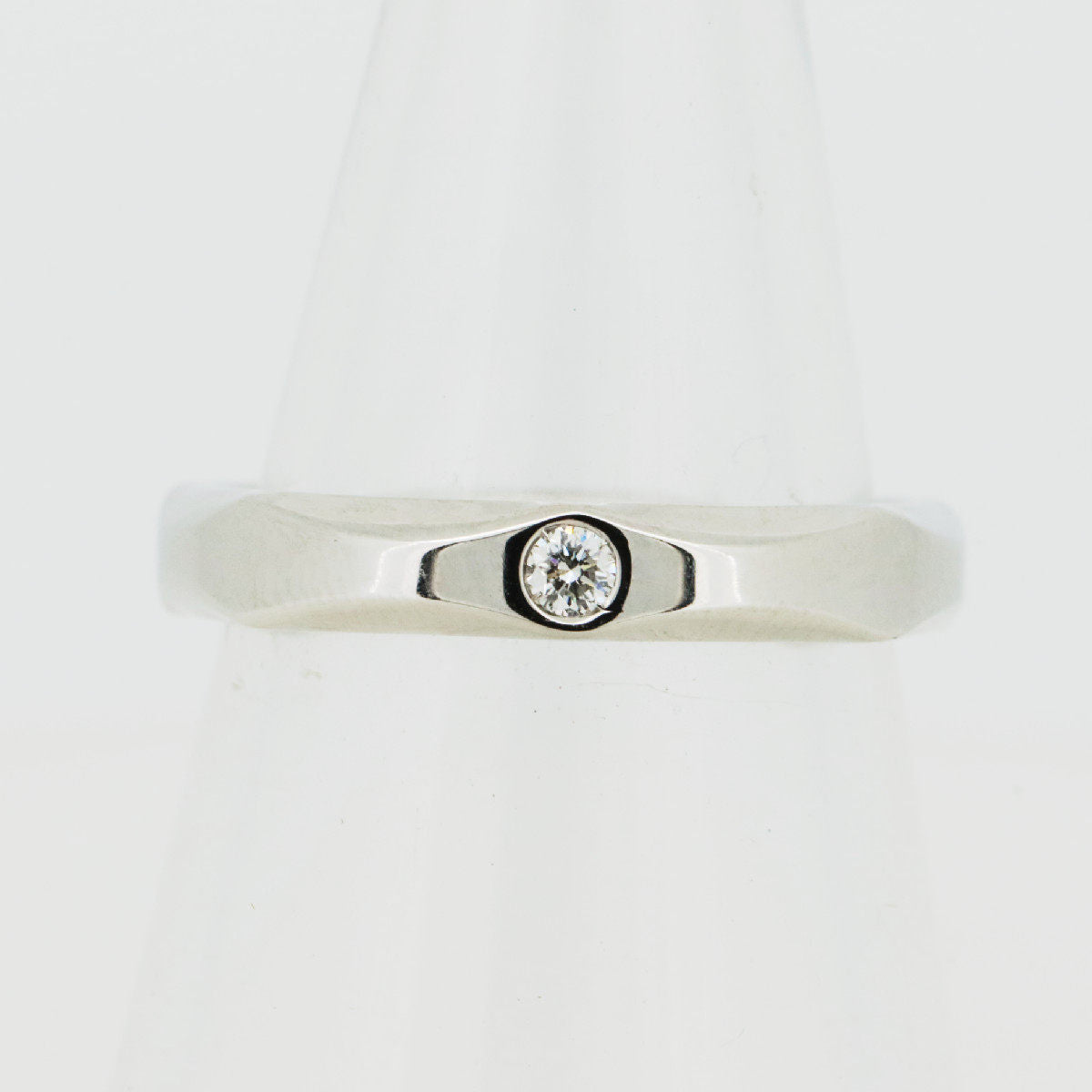 Bulgari Infinito Platinum Diamond Ring – front view