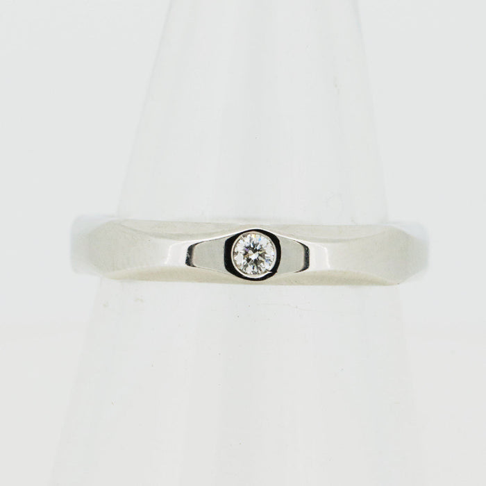 Bulgari Infinito Platinum Diamond Ring – front view