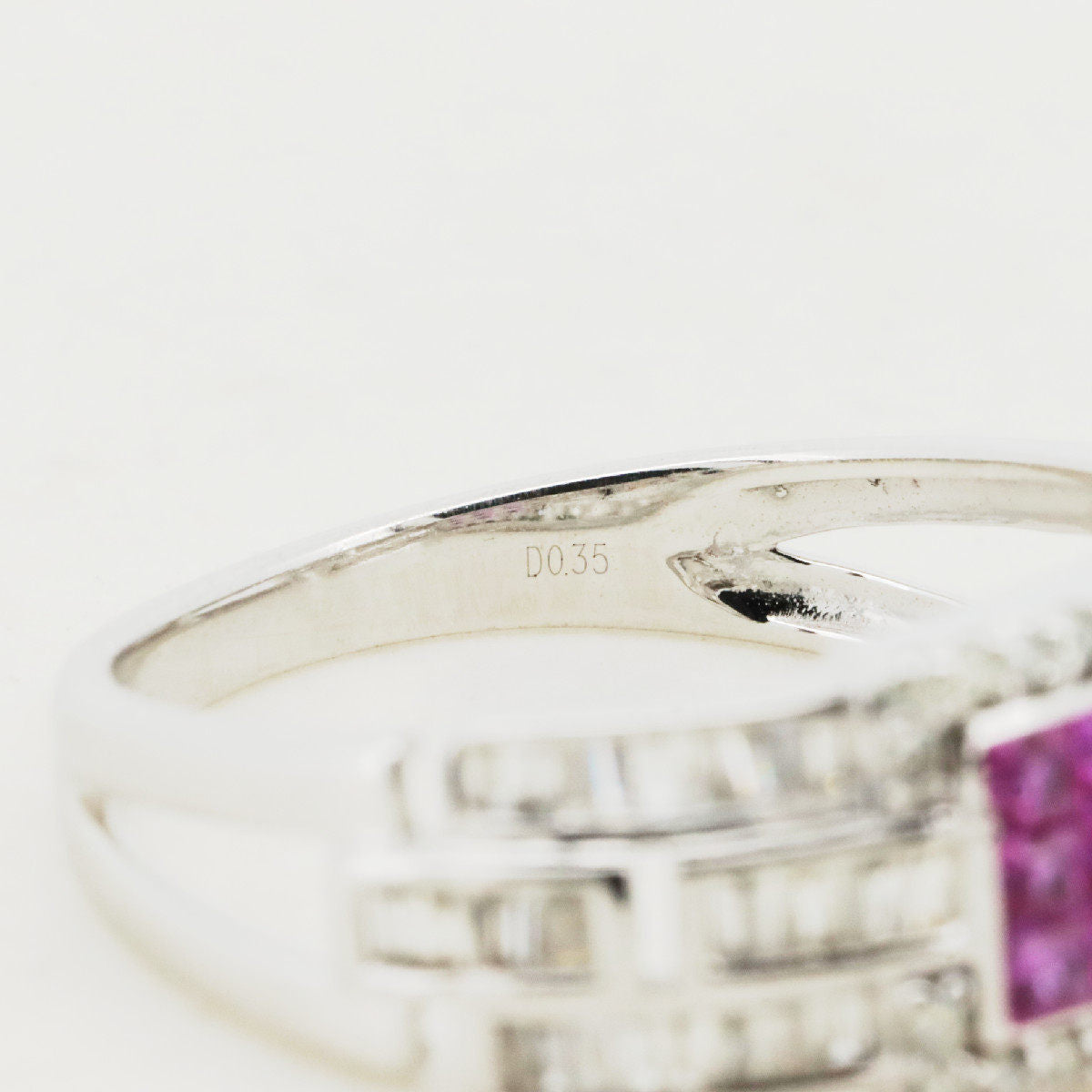 GSTV 18K White Gold Diamond Ruby Ring – packaging