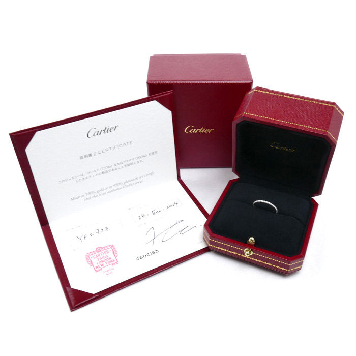 Cartier Full 18K White Gold Diamond Eternity Ring – image 8