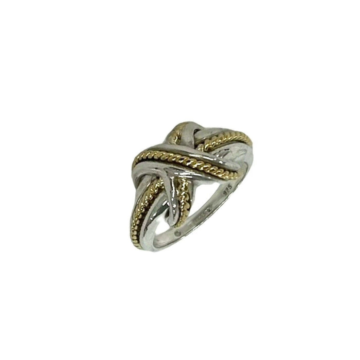 Tiffany & Co. Signature Cross Sterling Silver Ring – front view