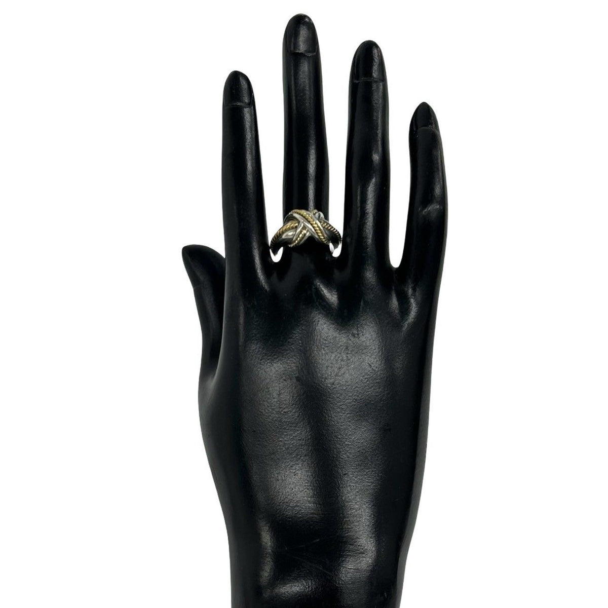 Tiffany & Co. Signature Cross Sterling Silver Ring – side view
