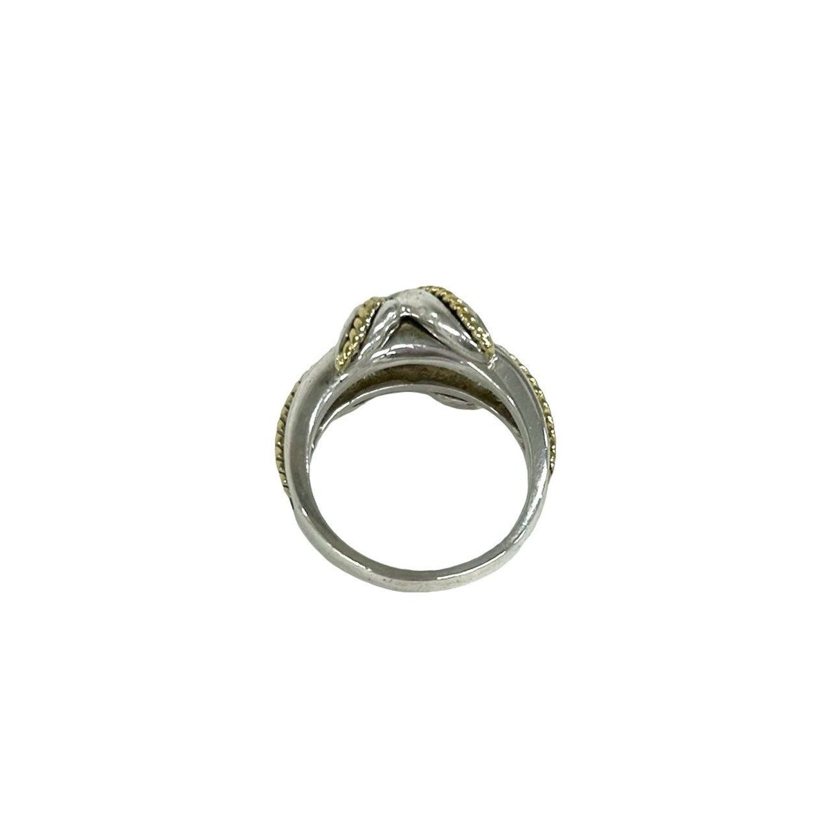 Tiffany & Co. Signature Cross Sterling Silver Ring – close-up