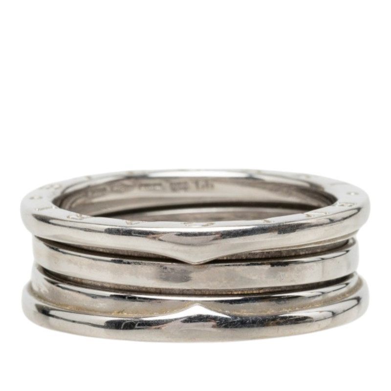 Bulgari Bzero1 3band 18K White Gold Ring – top view