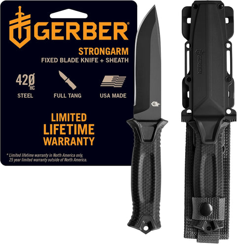 Gerber StrongArm Knife Black Plain Edge Sealed