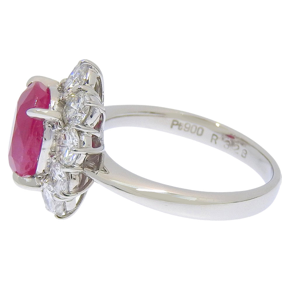 Platinum Diamond Ruby Ring 7.4g – packaging