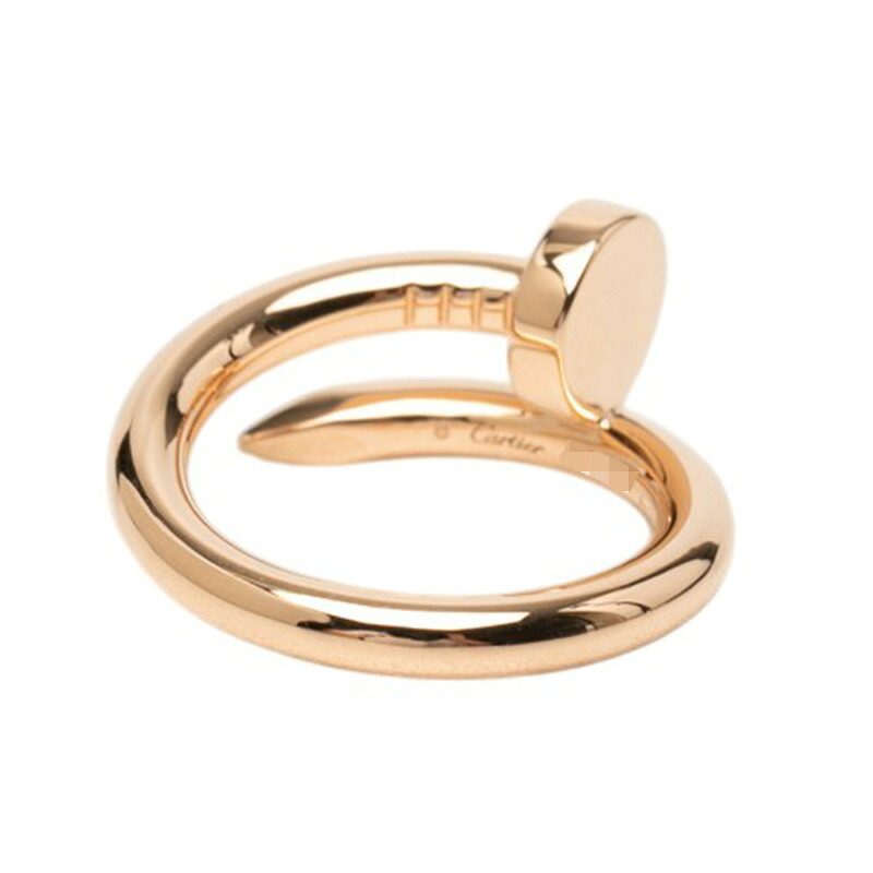 Cartier Juste Un Clou 18K Rose Gold Ring – top view