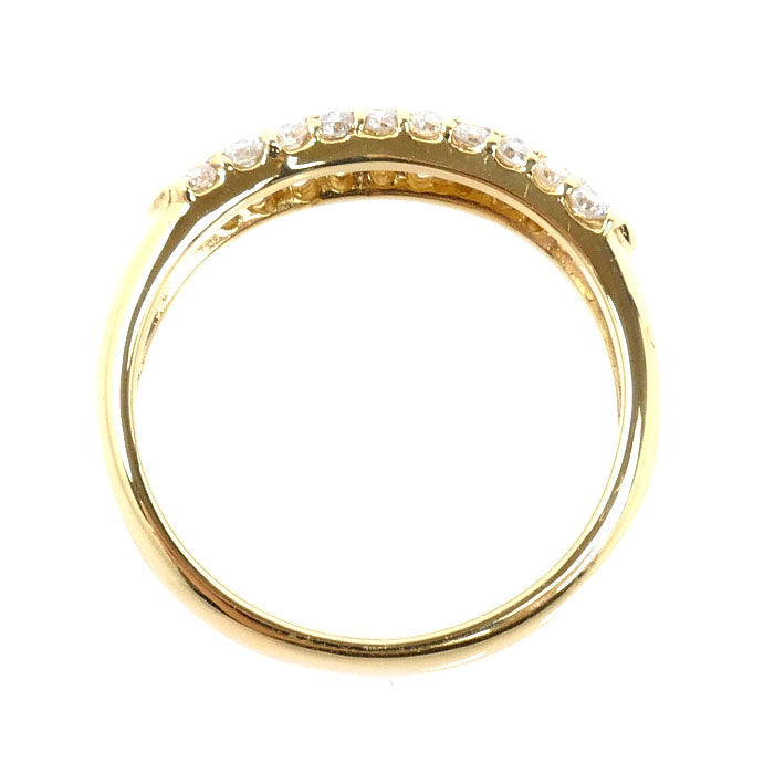 18K Yellow Gold Diamond Ring 0.5ct – inside band