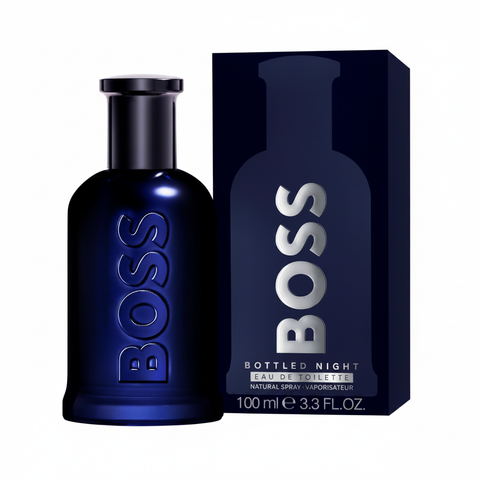 Hugo Boss Bottled Night EDT - Bottle and Box