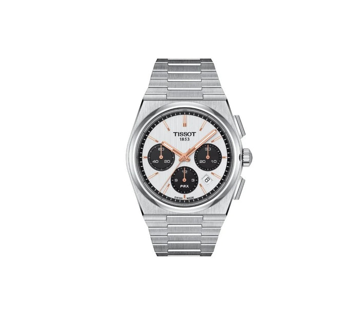 Tissot PRX Automatic Chronograph Panda Dial T137.427.11.011.00