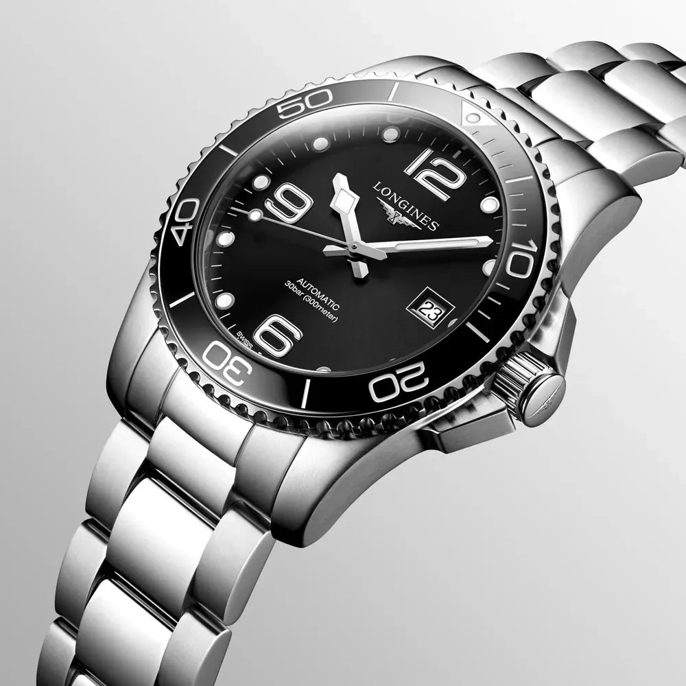 Longines HydroConquest Ceramic 41mm Automatic Black L3.781.4.56.6