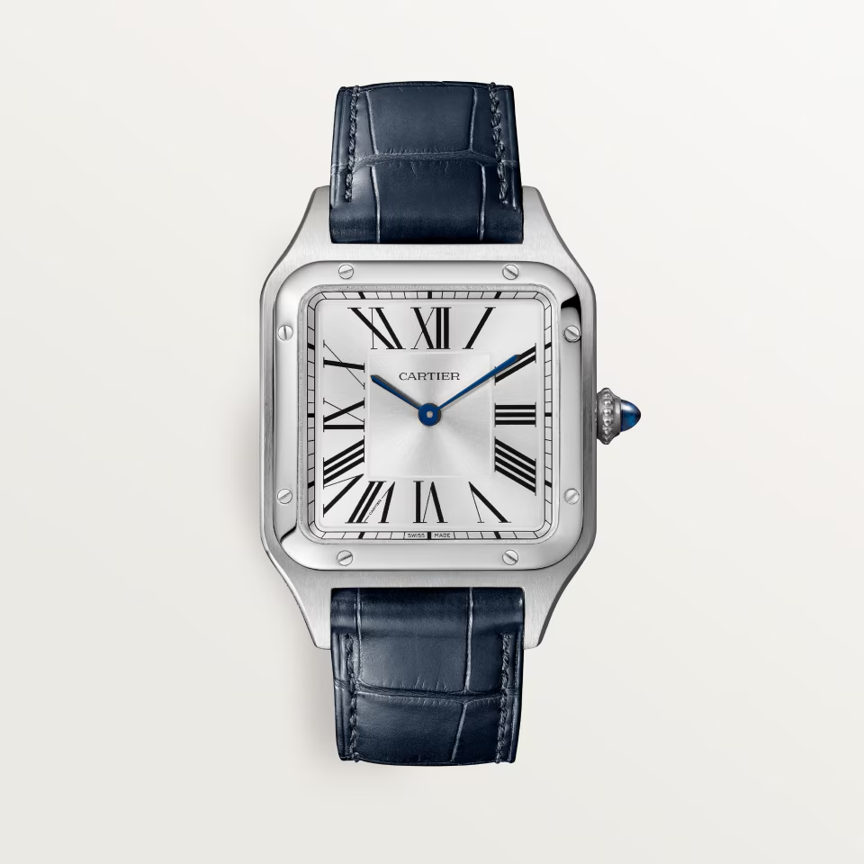 Cartier Santos Dumont Large Leather Strap Quartz WSSA0022