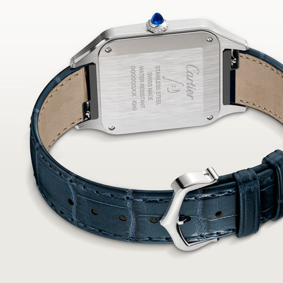 Cartier Santos Dumont Large Leather Strap Quartz WSSA0022