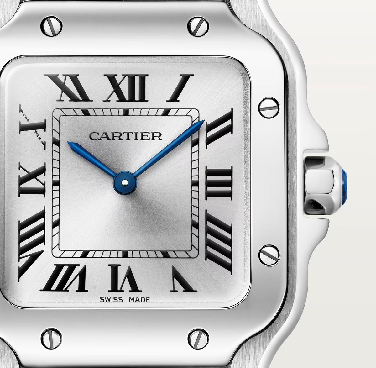 Cartier Santos de Cartier Steel Silver Dial