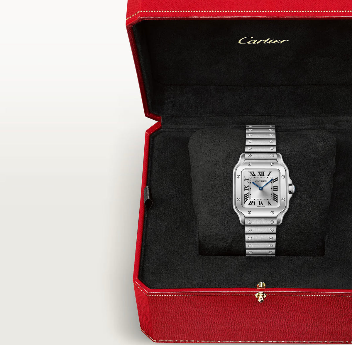 Cartier Santos de Cartier Steel Silver Dial