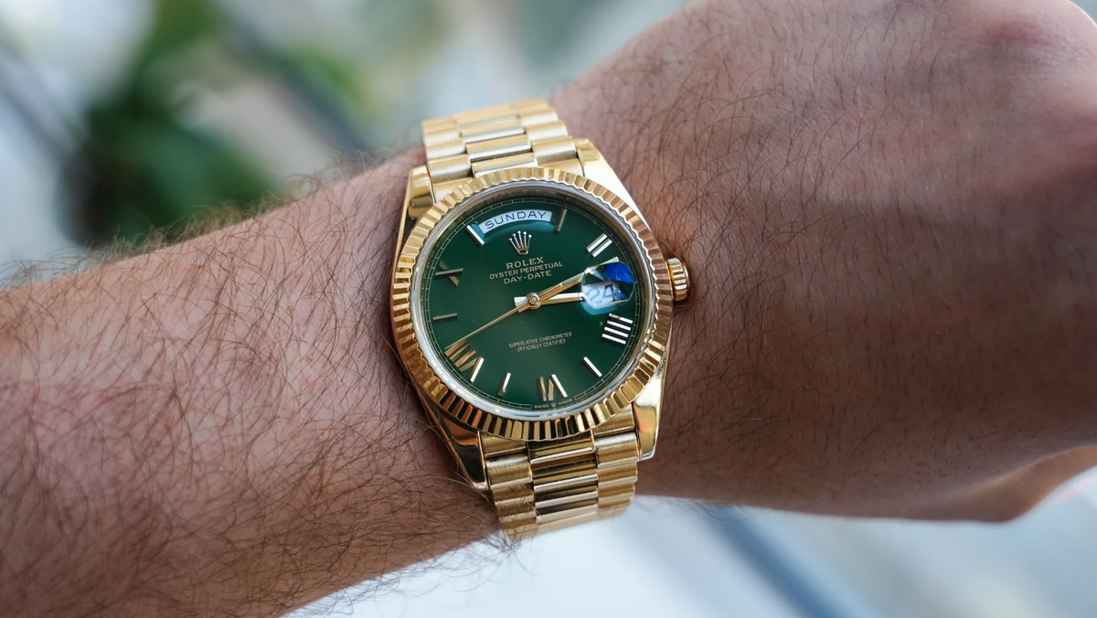 Rolex Day-Date 40 228238 Olive Green Gold