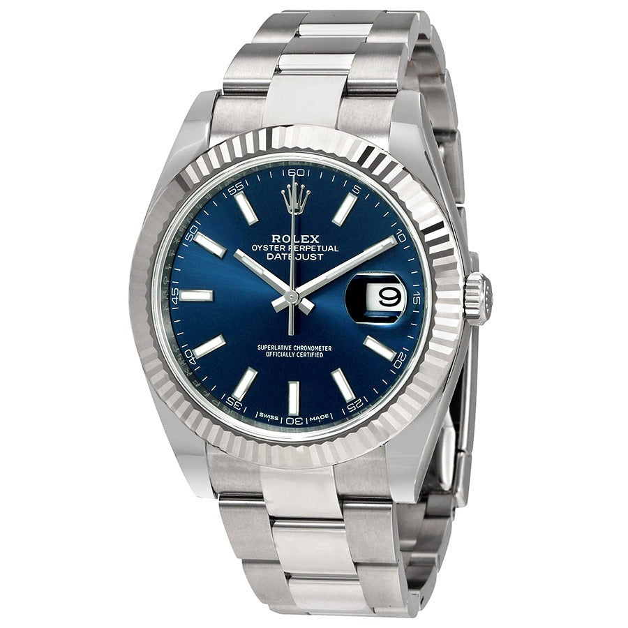 Rolex Datejust 36/41 White Rolesor Blue / Mint Green