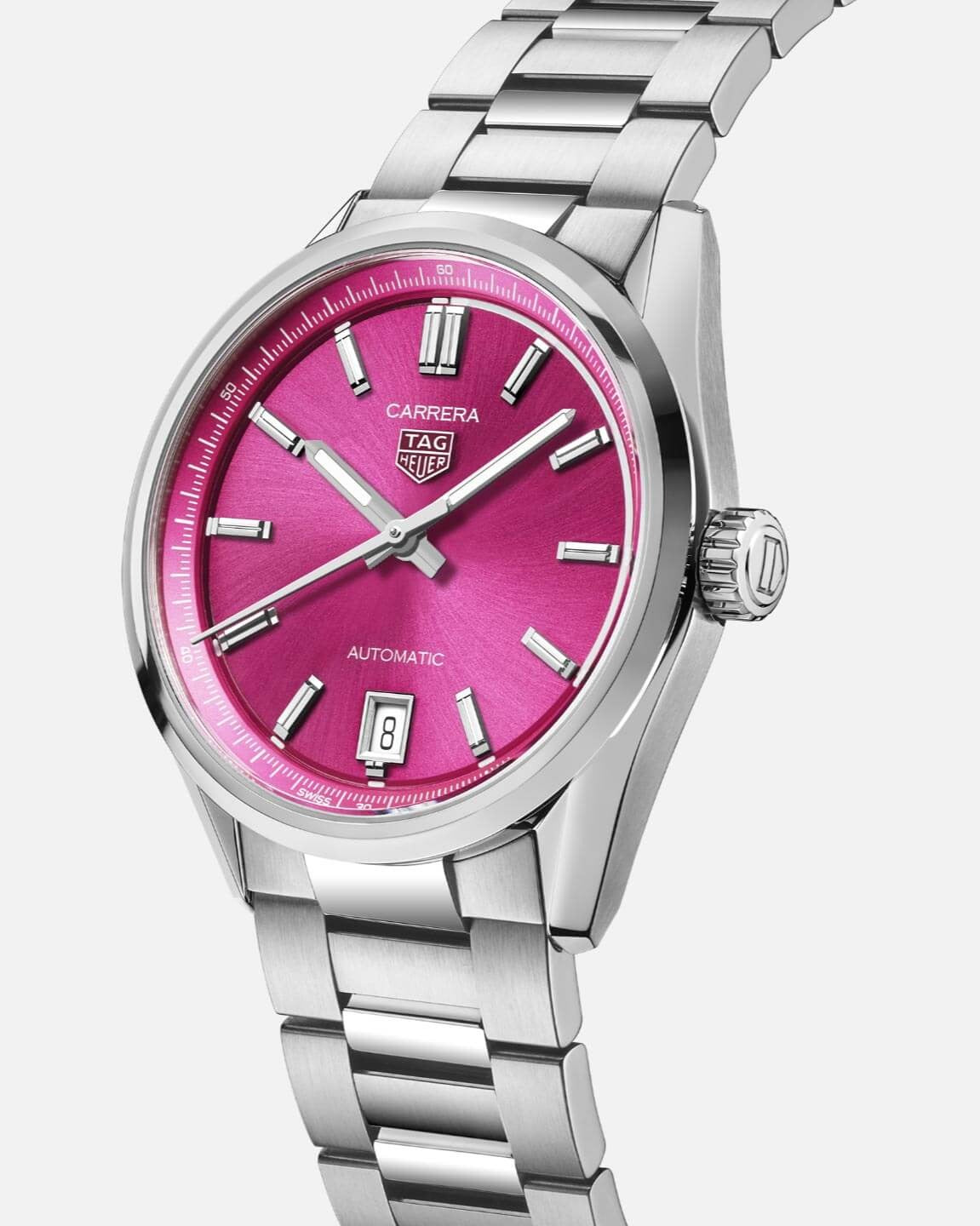 TAG Heuer Carrera Date 36mm Pink Pastel Dial WBN2313.BA0001
