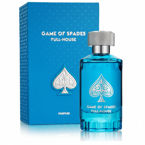 Jo Milano Game of Spades Full-House Parfum - Box and Bottle