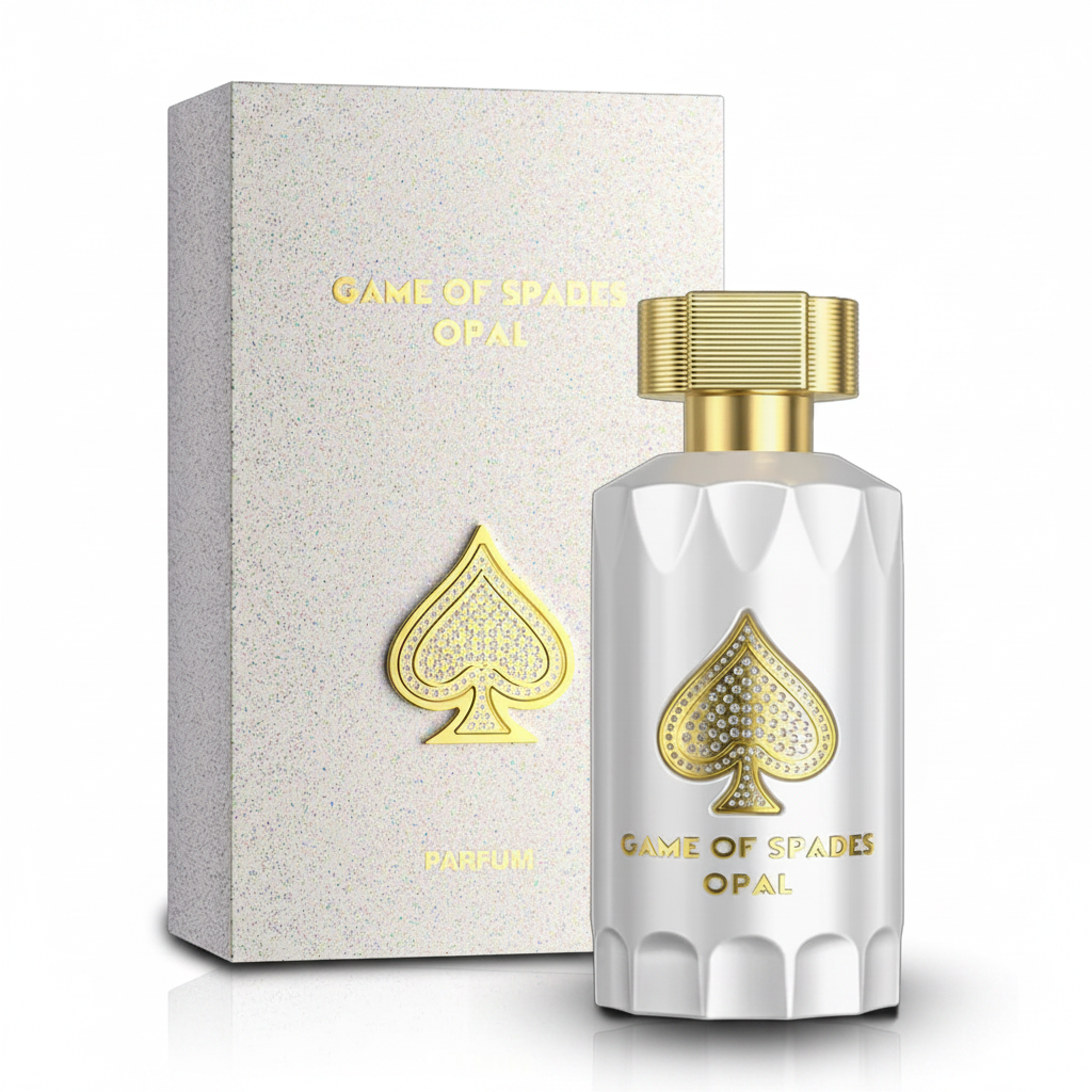 Jo Milano Game of Spades Opal Parfum - Box and Bottle