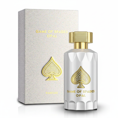 Jo Milano Game of Spades Opal Parfum - Box and Bottle