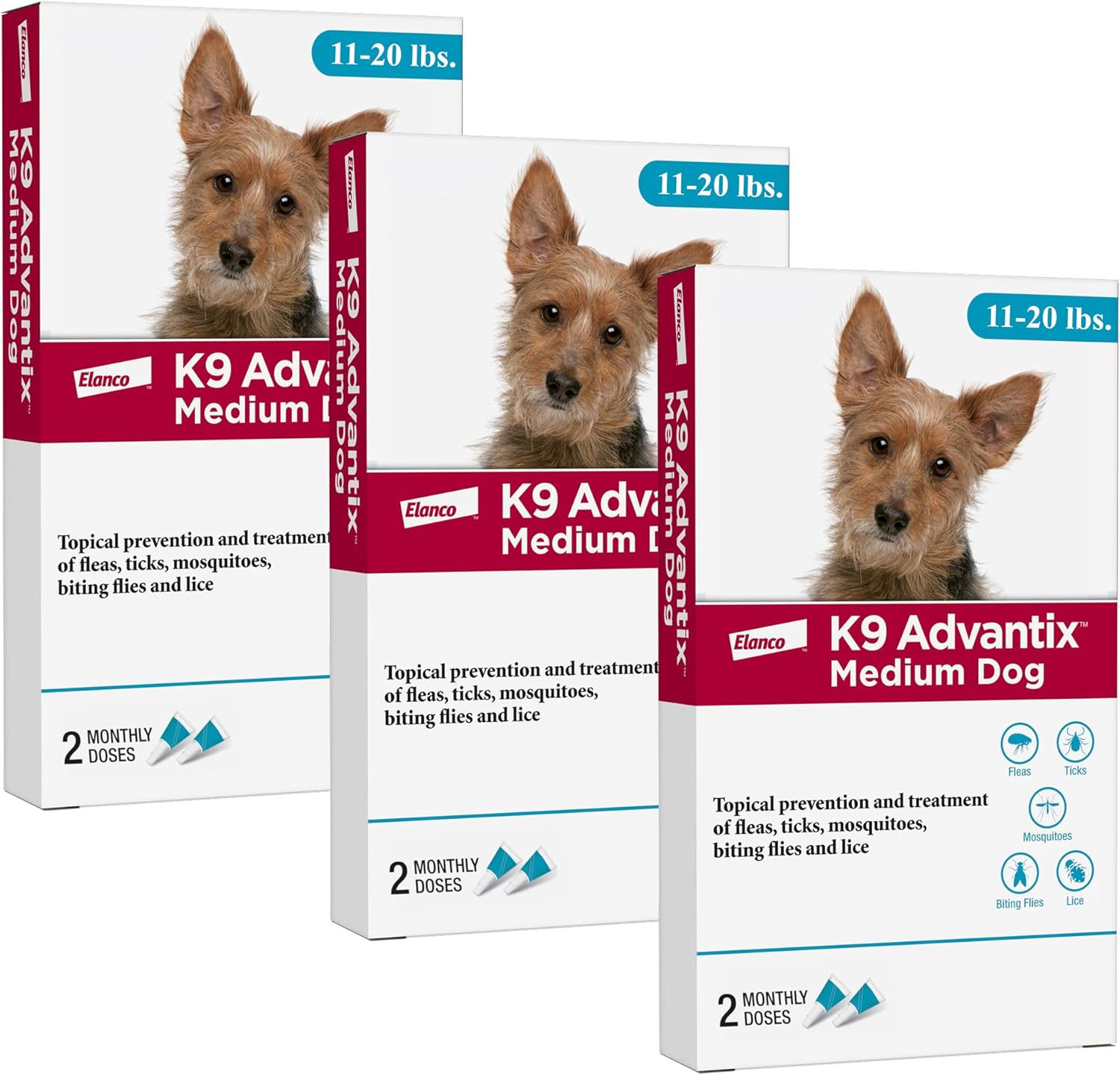 K9 Advantix Dogs 11-20lbs 6 Treatments Sealed