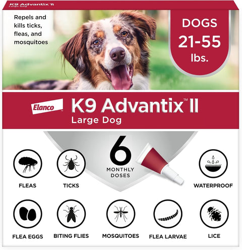 K9 Advantix II Large Dogs 21-55lbs Sealed