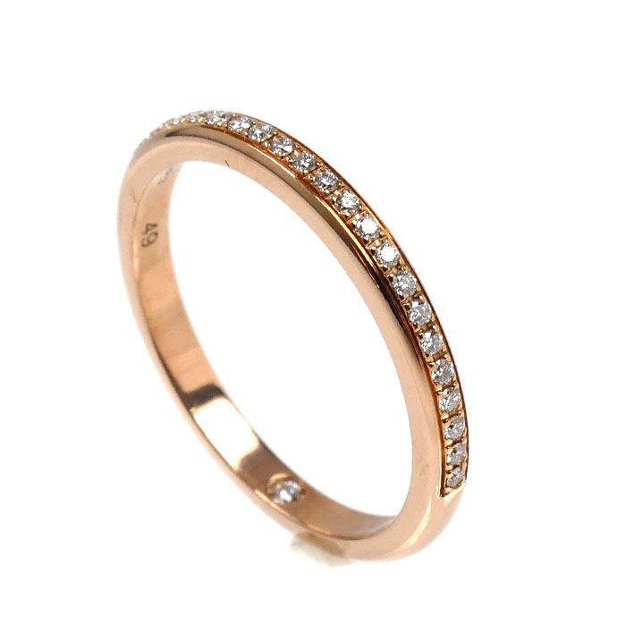 Bulgari Roma Amor 18K Rose Gold Diamond Ring – side view