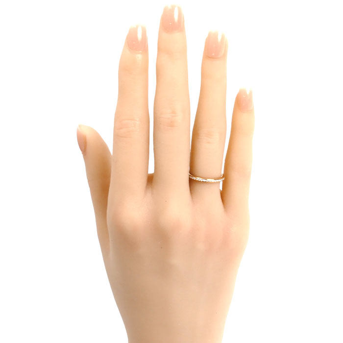 Bulgari Roma Amor 18K Rose Gold Diamond Ring – close-up