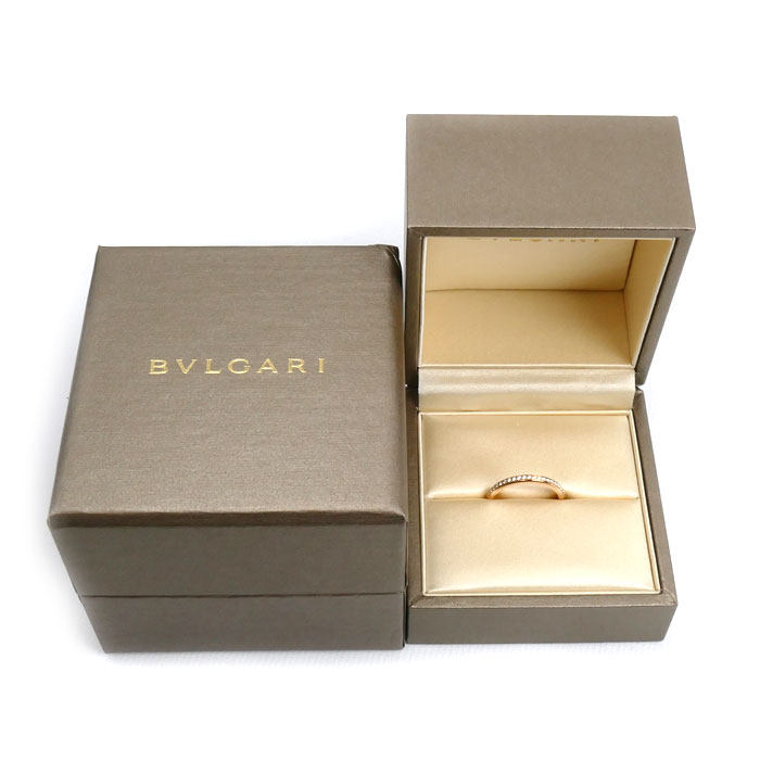 Bulgari Roma Amor 18K Rose Gold Diamond Ring – image 8