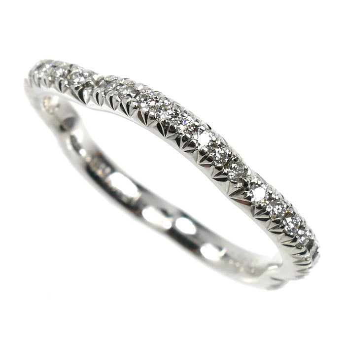 Chanel Camelia 18K White Gold Diamond Ring – front view