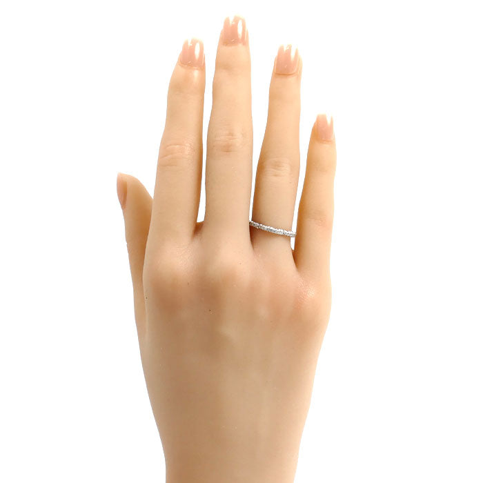 Chanel Camelia 18K White Gold Diamond Ring – close-up