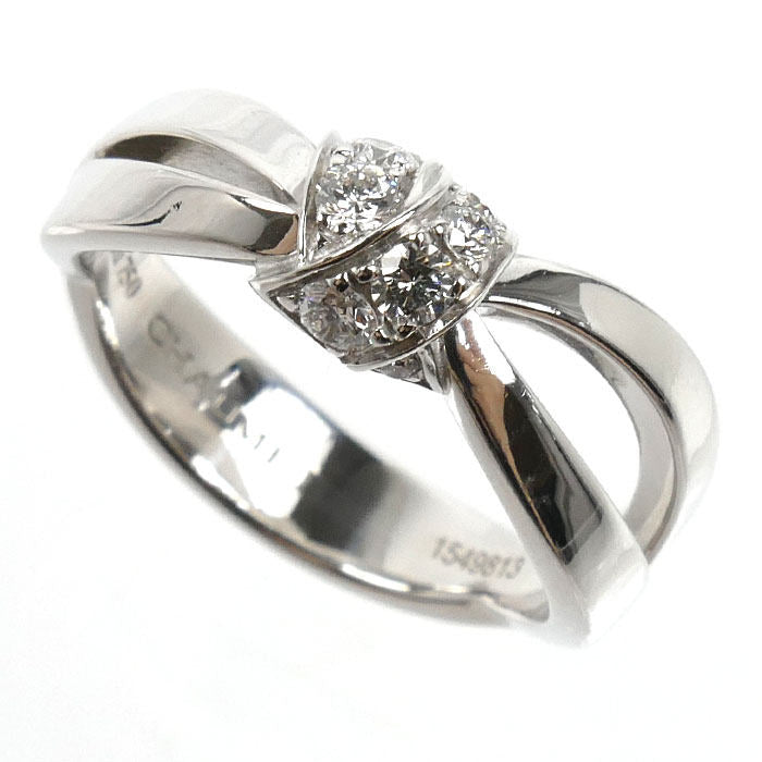 Chaumet Liens Seduction 18K White Gold Diamond Ring – front view