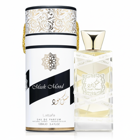 Lattafa Musk Mood EDP - Tin and Bottle