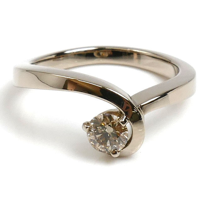 Kashikey Float 18K Rose Gold Diamond Ring – top view