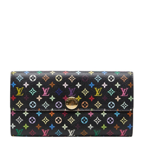 LV Sarah Wallet Noir Multicolor Sealed