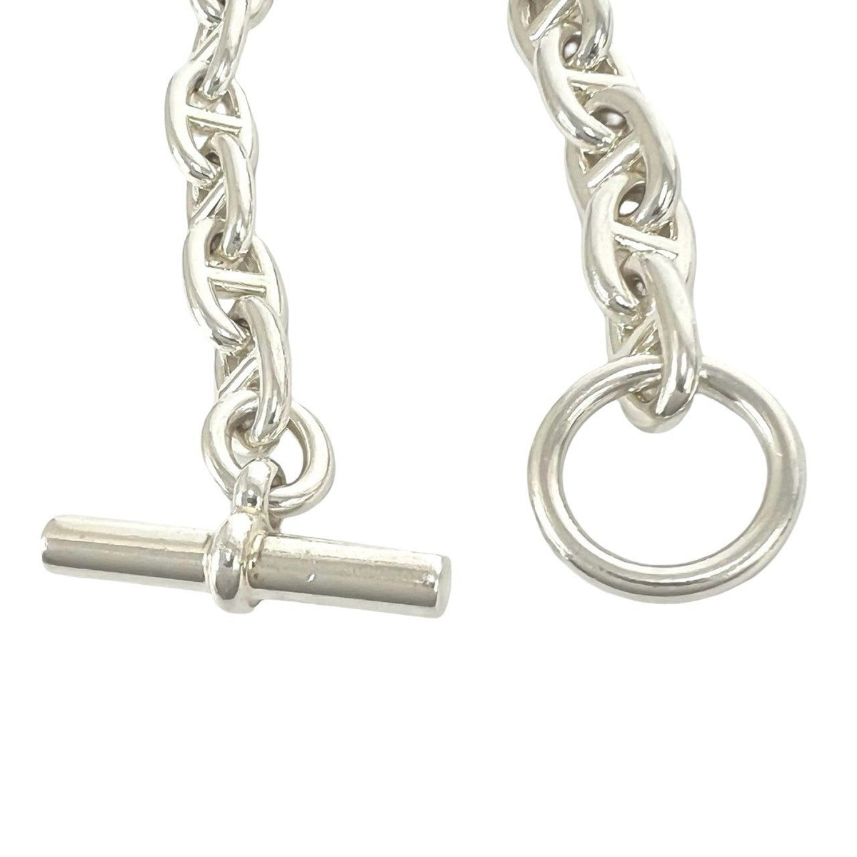 Hermès Chaîne d'Ancre MM Sterling Silver Bracelet – side view