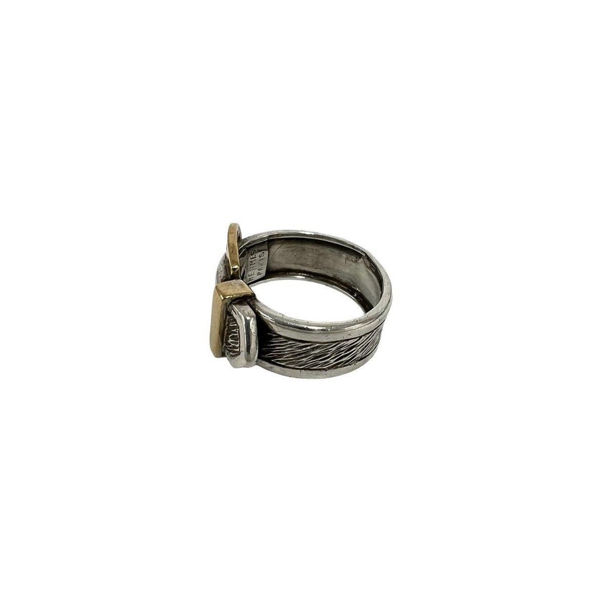 Hermès Horseshoe Sterling Silver Ring – inside band
