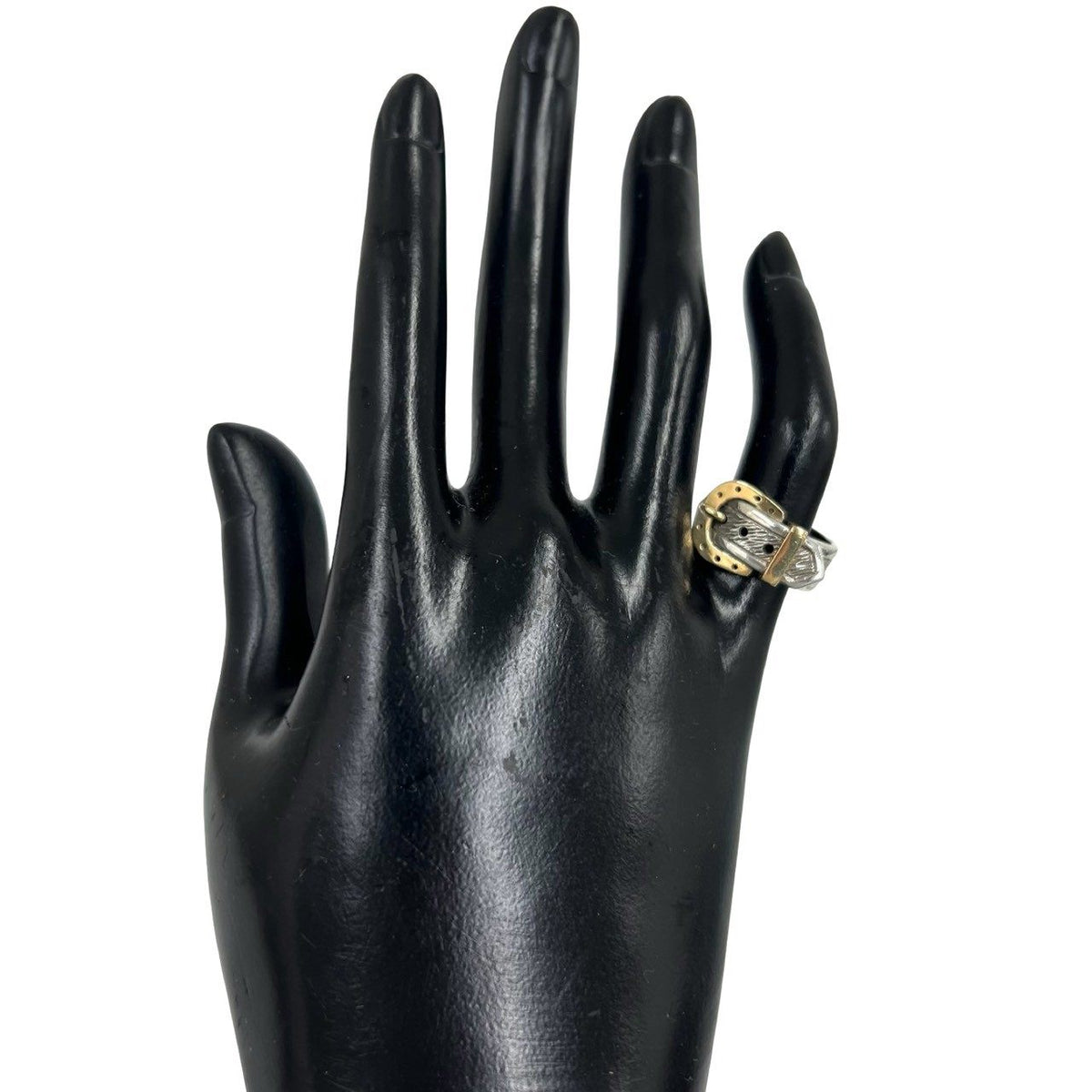 Hermès Horseshoe Sterling Silver Ring – side view