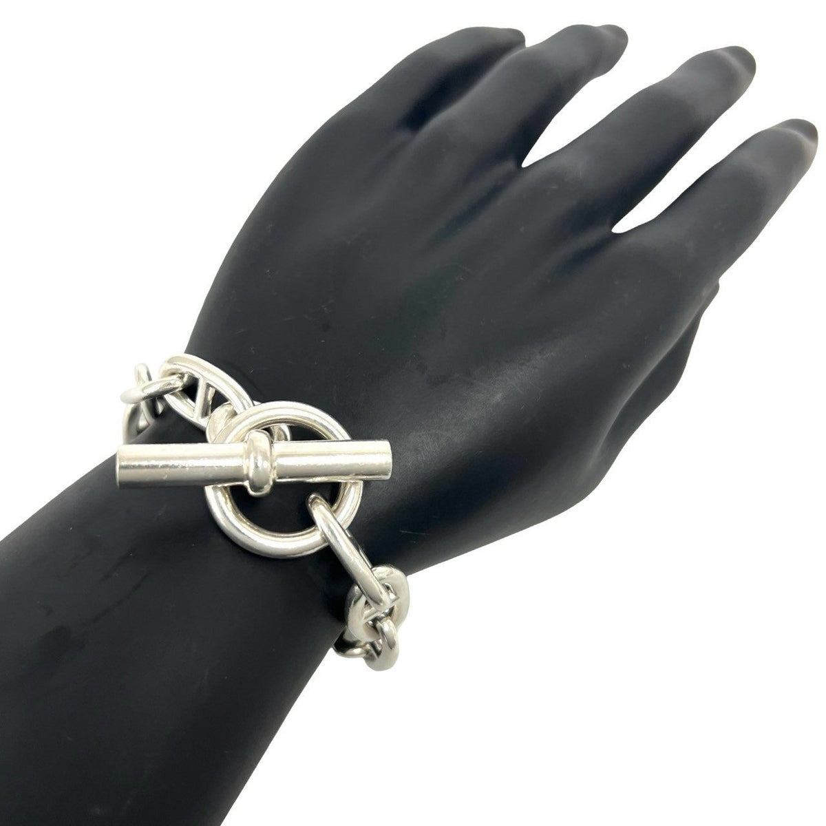 Hermès Chaîne d'Ancre GM Sterling Silver Bracelet – detail view